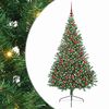 vidaXL Pom de Crăciun artificial pre-iluminat Verde 180 cm PVC