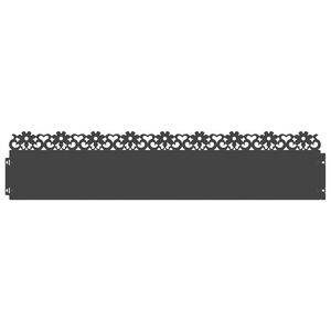 vidaXL Borduri pentru gazon 10 buc. 103 x 0,05 x 22 cm Oțel Negru