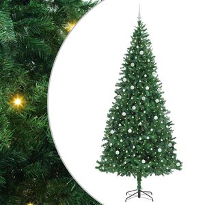 vidaXL Brad de Crăciun artificial Verde 300 cm PVC și metal și plastic