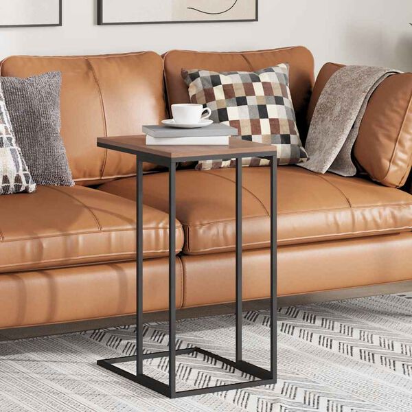 vidaXL Masă laterală, negru, 40x30x59 cm, lemn compozit