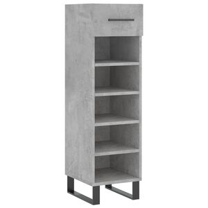 vidaXL Pantofar, gri beton, 30x35x105 cm, lemn compozit