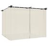 vidaXL Pavilion cu draperii, gri taupe, 3x3 m, oțel