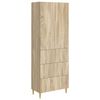 vidaXL Set de Dulapuri 2 buc. Stejar Sonoma Lemn prelucrat