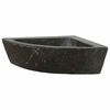 vidaXL Chiuvetă Gri (38-45) x (38-45) x 12 cm Piatra de R&acirc;u