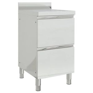 vidaXL Dulap de bucătărie comercial cu 2 sertare 50x60x96 cm