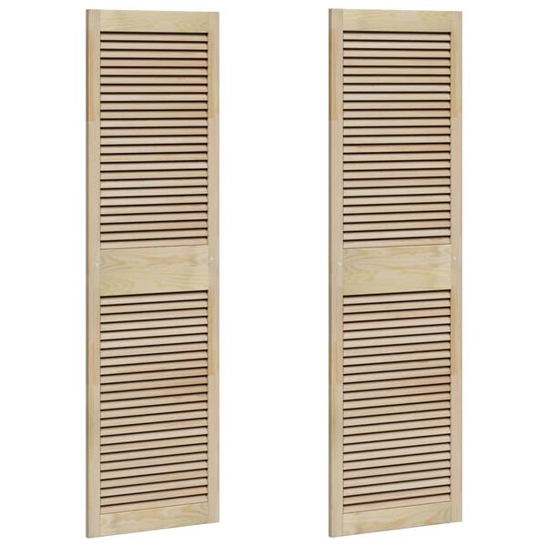 vidaXL Ușă de Dulap cu ușă 2 pcs natural 170 x 2,1 x 49,5 cm
