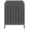 vidaXL Cutie de depozitare grădină, gri, 115x49x60 cm, lemn masiv pin