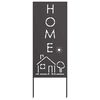 vidaXL Ecran de intimitate pentru grădină Traforaj Negru 50 x 140 cm
