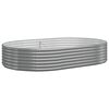 vidaXL Strat &icirc;nălțat grădină 214x140x36 cm oțel galvanizat