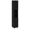 vidaXL Dulap de Baie Stejar Negru 30 x 30 x 179 cm Lemn compozit