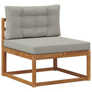 vidaXL Canapea Medie pentru Exterior Lemn Solid de Acacia natural