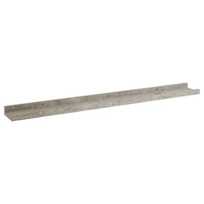 vidaXL Rafturi de perete, 2 buc., gri beton, 80x9x3 cm