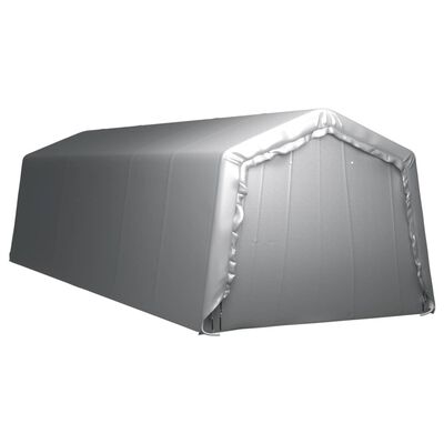 vidaXL Cort de depozitare, gri, 300x900 cm, oțel