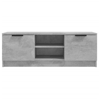 vidaXL Comodă TV, gri beton, 102x35x36,5 cm, lemn prelucrat