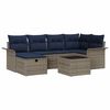 vidaXL Set de canapele pentru grădină 7 buc. Rattan poli