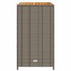 vidaXL Dulap cu raft Gri 70 x 50 x 87 cm Poliester și Rattan Roly