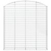 vidaXL Coș gabion arcuit 200x30x200/220 cm fier galvanizat
