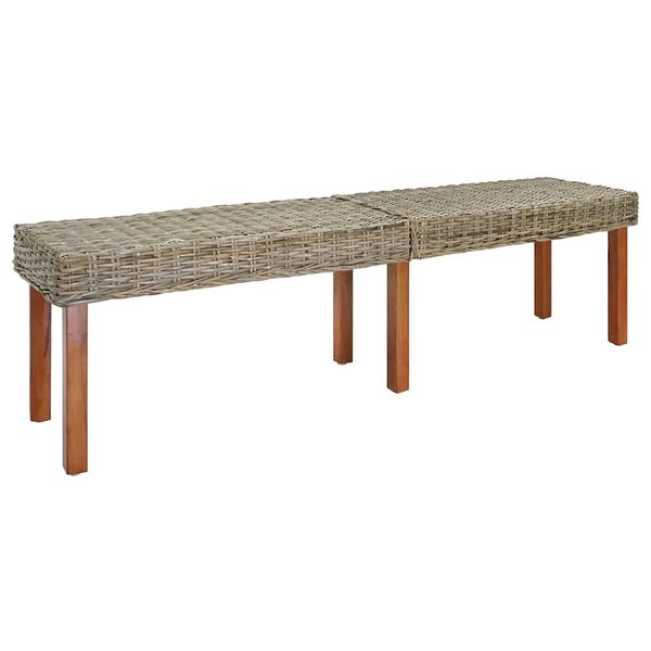 vidaXL bancă natural 160 x 35 x 45 cm Lemn de mango solid