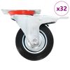 vidaXL Roți pivotante, 32 buc., 100 mm