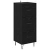 vidaXL Bufet Stejar negru 34 x 34.5 x 90 cm Lemn prelucrat