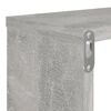 vidaXL Rafturi de perete cub, 4 buc., gri beton, 80x15x26,5 cm, PAL