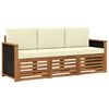 vidaXL Seturi de canapele 3 buc. Lemn Solid de Acacia