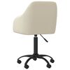vidaXL Scaune de masă pivotante, 4 buc., crem, catifea