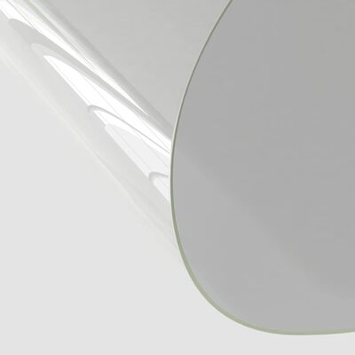 vidaXL Folie de protecție masă, transparent, Ø 120 cm, PVC, 2 mm