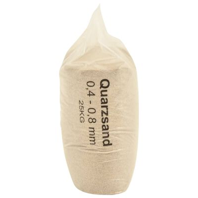 vidaXL Nisip de filtrare, 25 kg, 0,4-0,8 mm