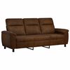 vidaXL Canapea Maro 214 x 90 x 95 cm Piele Suedată Sintetică