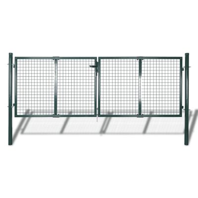 Gard de grădină plasă, poartă gard grilaj, 289x75 cm/306x105 cm
