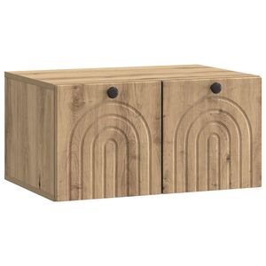 vidaXL Oglindă TV montată pe perete Stejar Artizanal 59,5 x 41 x 30 cm