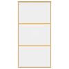 vidaXL Ușă glisantă, auriu, 102,5x205 cm, sticlă ESG mată și aluminiu