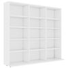 vidaXL Dulap pentru CD-uri, alb, 100 x 23 x 89,5 cm, lemn prelucrat