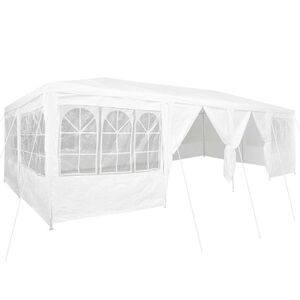 vidaXL Cort pentru Petreceri 800 x 400 x 266 cm Alb Polietilenă