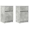 vidaXL Noptiere, 2 buc., gri beton, 39x35x65 cm, lemn prelucrat