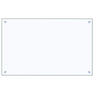 vidaXL Panou antistropi bucătărie transparent 80x50 cm sticlă securiz.