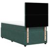 vidaXL Pat box spring cu saltea, verde &icirc;nchis, 100x200 cm, catifea