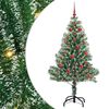 vidaXL Pom de Crăciun artificial cu zăpadă imitată și lumină LED