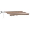 vidaXL Copertină retractabilă Gri taupe 450 &times; 350 cm
