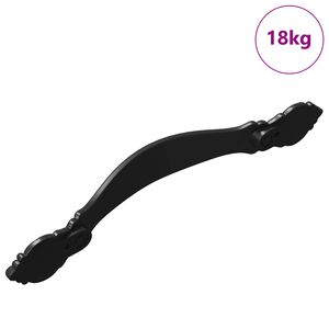 vidaXL M&acirc;nere 968 buc. Negru Aliaj de zinc