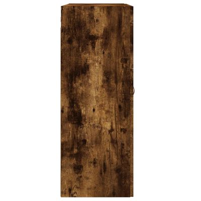 vidaXL Dulap pe perete, stejar afumat, 69,5x34x90 cm, lemn prelucrat