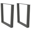 vidaXL Picioare de masă &icirc;n formă de V, 2 buc., antracit, 80x(72-73,3) cm, oțel
