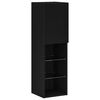 vidaXL Set comodă TV Stejar Negru 30,5 x 30 x 102 cm Lemn compozit