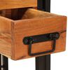 vidaXL Măsuță laterală 30 x 30 x 40 cm Lemn solid de acacia și metal