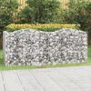 vidaXL Strat &icirc;nălțat cu gabion arcuit, 200x100x100 cm, fier galvanizat