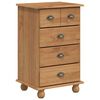 vidaXL Comodă 5-Drawer ASKIM Maro 48,5 x 40 x 79 cm Lemn de pin masiv