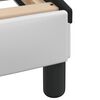 vidaXL Cadru de pat Viana fără saltea alb și negru 200x200cm piele artificială