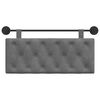 vidaXL Cap de pat suspendat Gri &icirc;nchis 110 x 55 x 7 cm Catifea