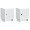 vidaXL Dulap de noapte 2 pcs Alb 43 x 34,5 x 50 cm Lemn prelucrat